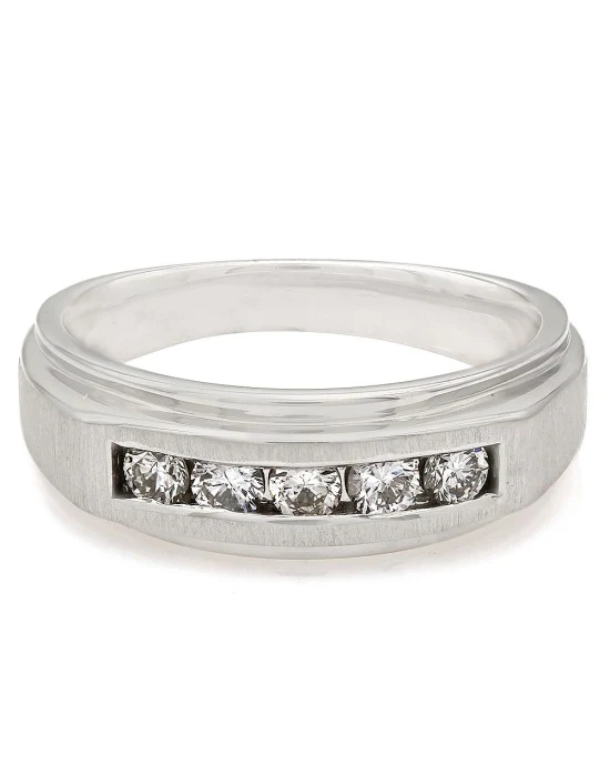 Gentleman's Channel Set Diamond Ring - Image 2