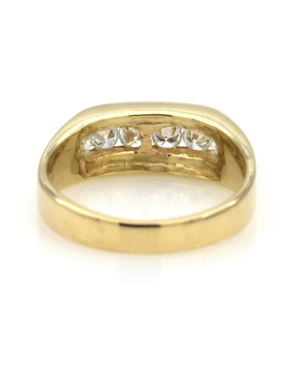 Gentlemans Channel Set Diamond Ring - Image 3
