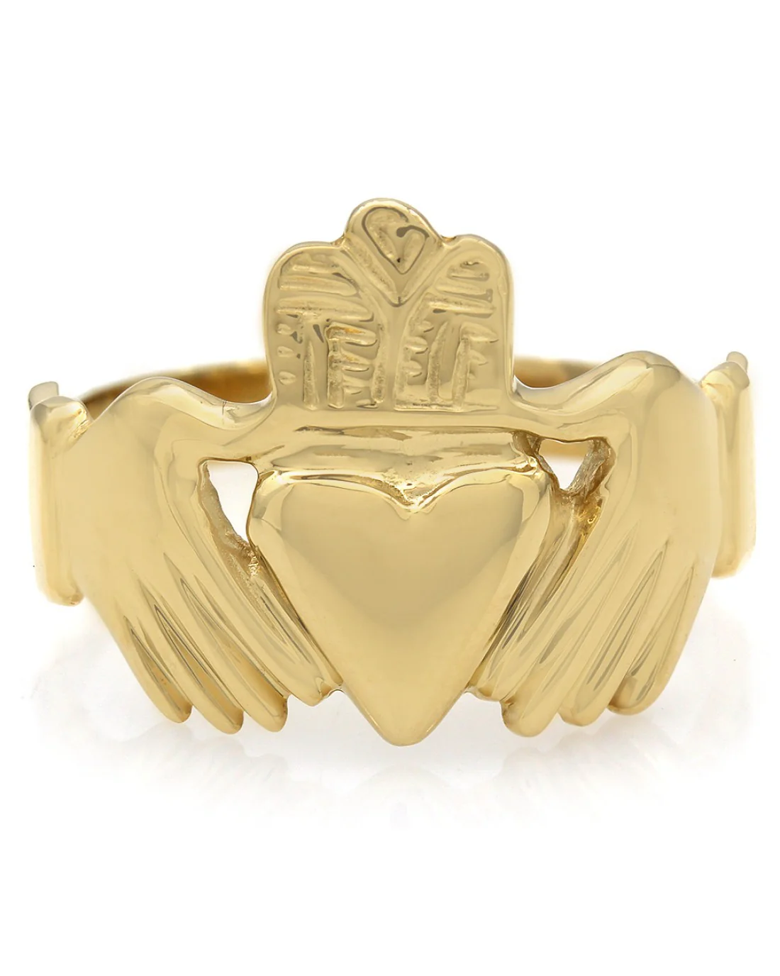 Gentlemans Claddagh Ring in Gold - Image 2