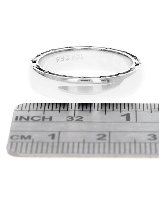 Gentlemans Diamond Edged Band - Image 3