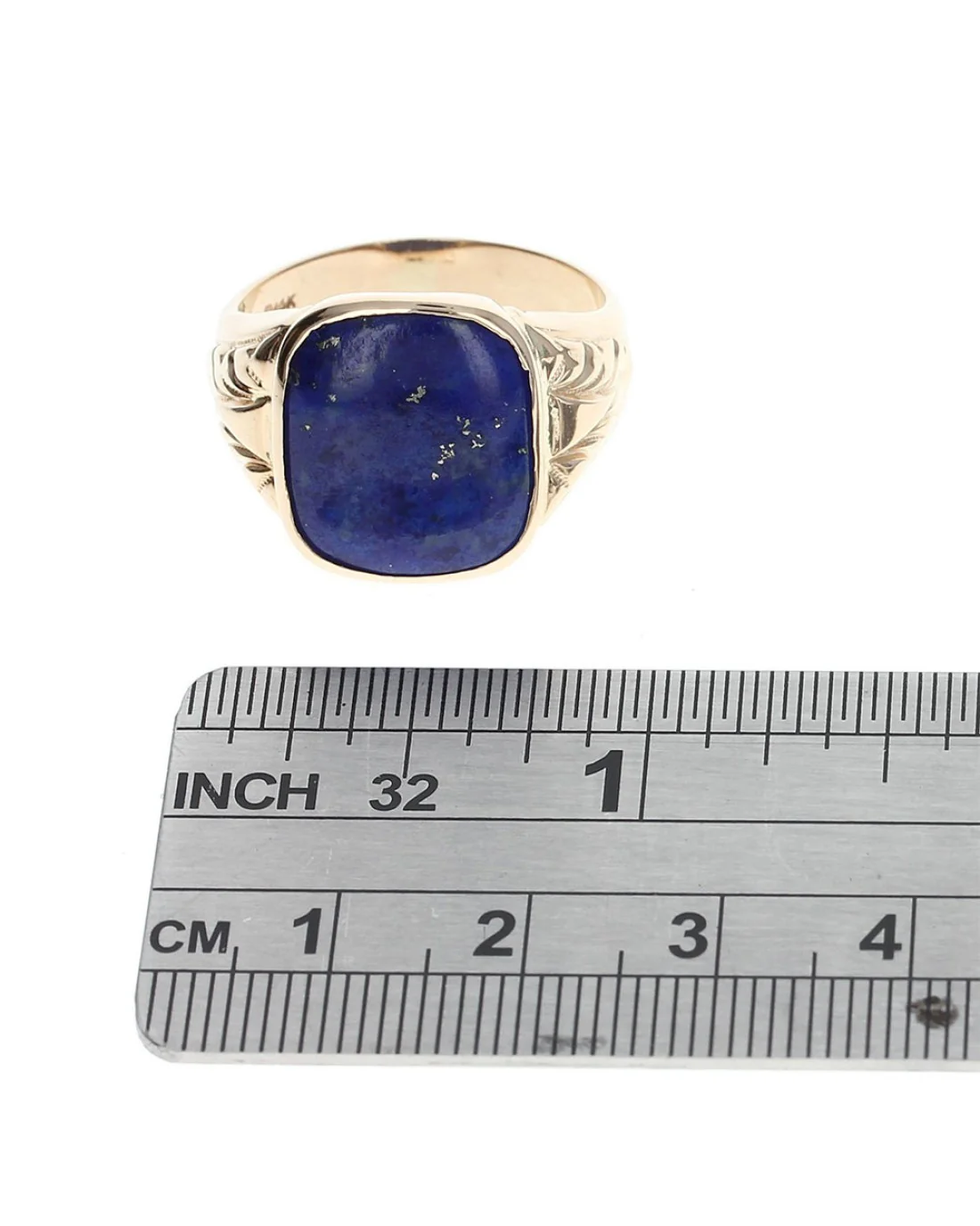 Gentlemans Lapis Tapered Ring - Image 5