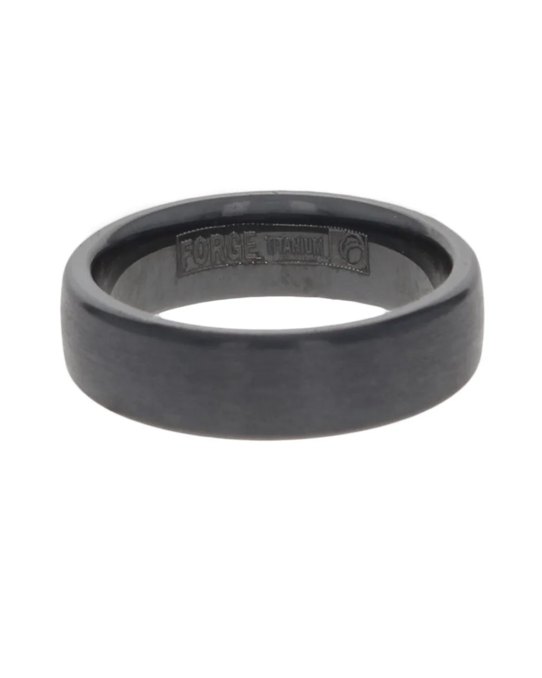 Gentlemen's Comfort Fit Band in Black Titanium - Image 2