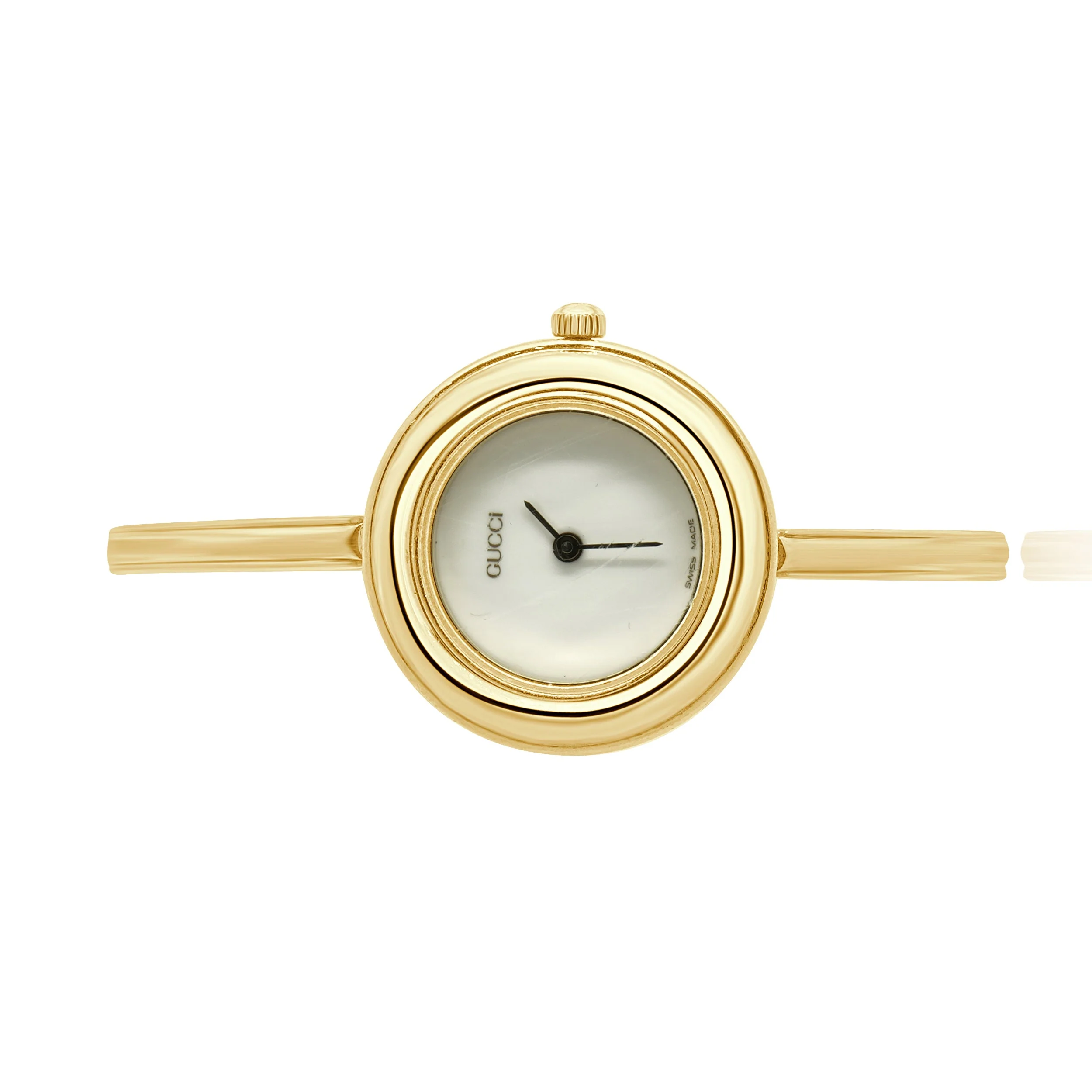 Gucci Gold-Plated Interchangeable Bezel Watch 26mm - Image 2