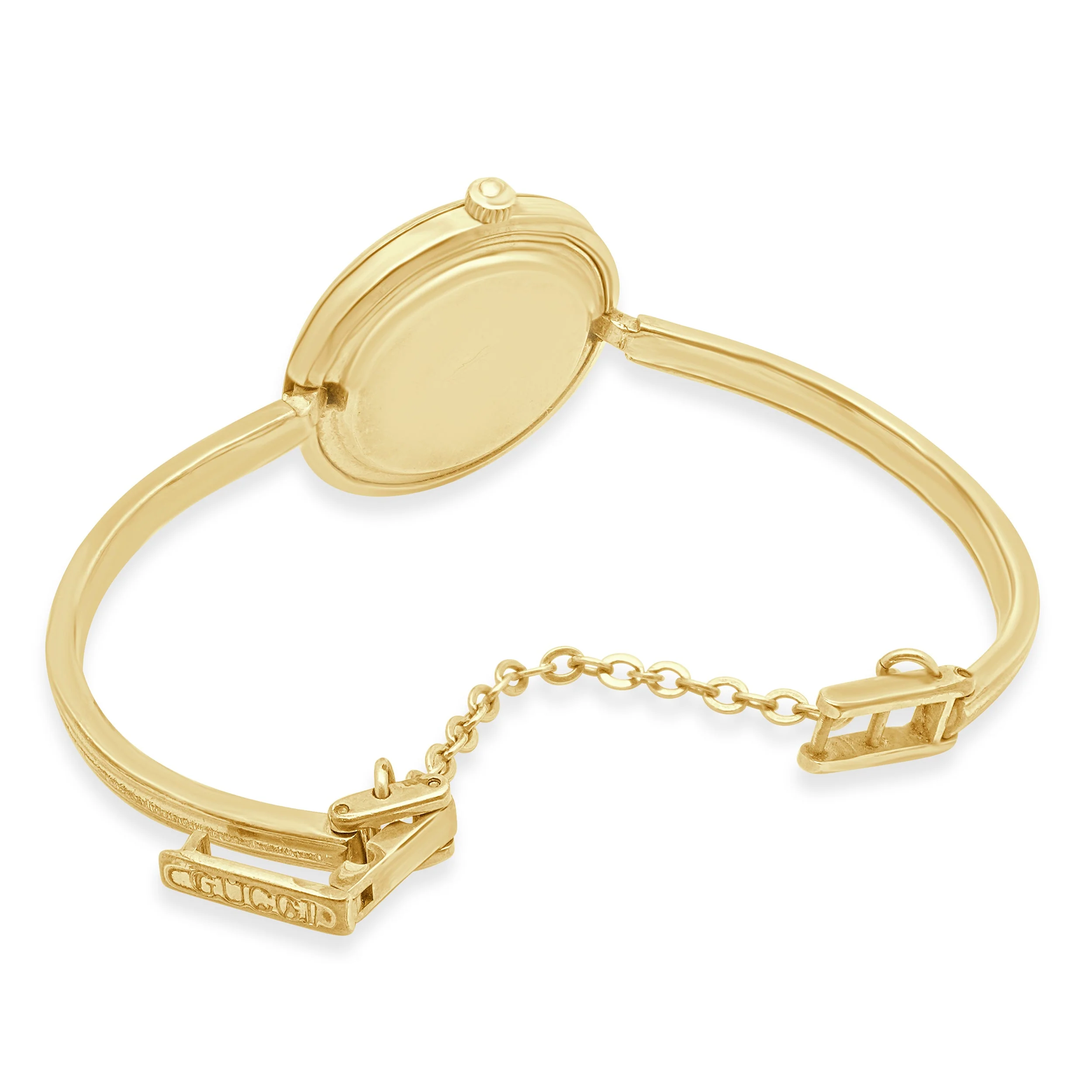 Gucci Gold-Plated Interchangeable Bezel Watch 26mm - Image 4