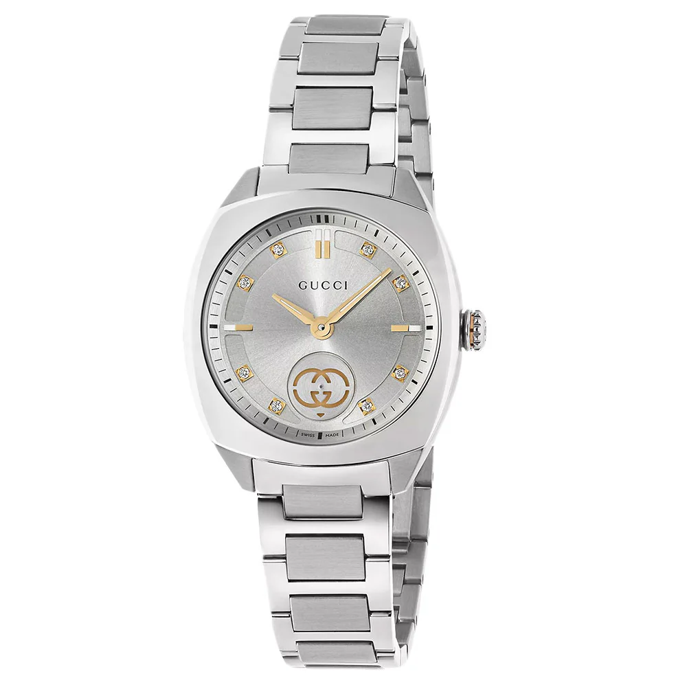 Gucci Interlocking G Small Seconds 29mm Quartz Diamonds 796857