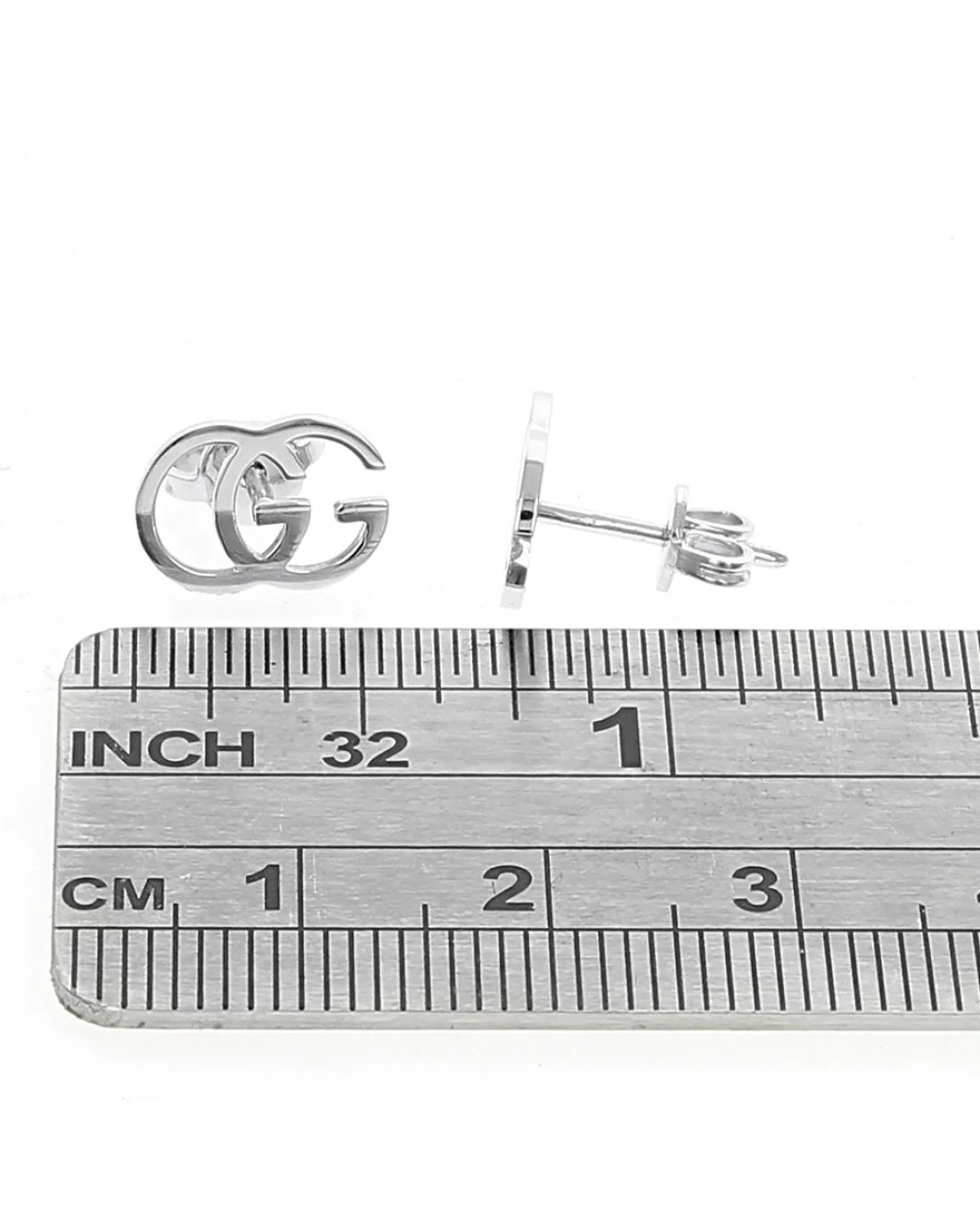 Gucci Running G Stud Earrings - Image 3