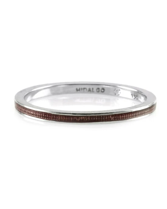 Hidalgo Purple Enamel Stackable Eternity Band in 18K White Gold SZ 6.5 - Image 2