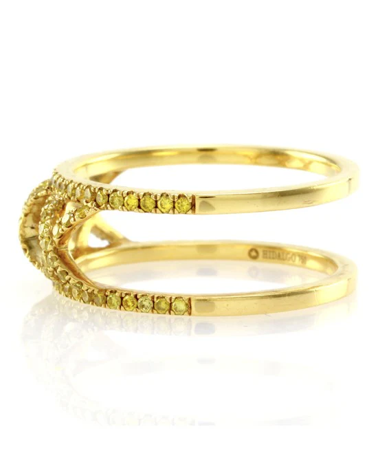 Hidalgo Yellow Diamond X Ring Jacket in Gold - Image 3