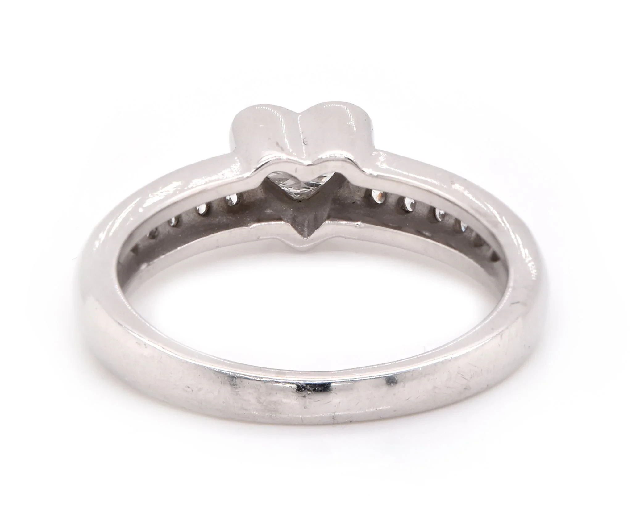 Honora Platinum 0.45 Heart Diamond Engagement Ring - Image 4