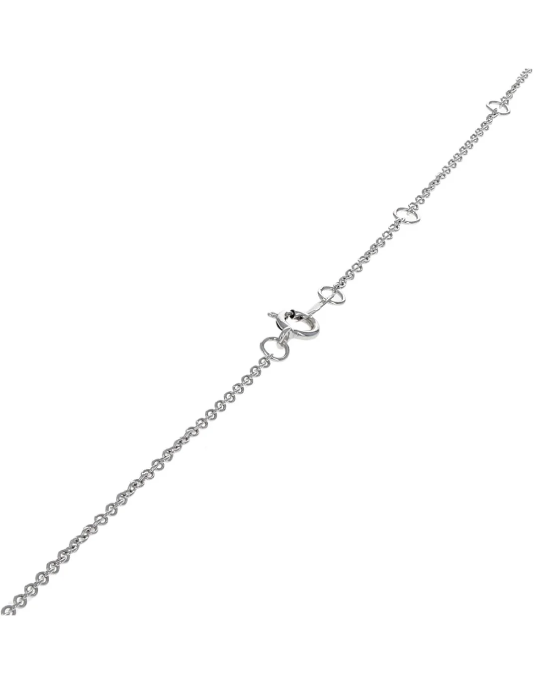 Irradiated Blue and White Diamond Drop Necklace - Image 2