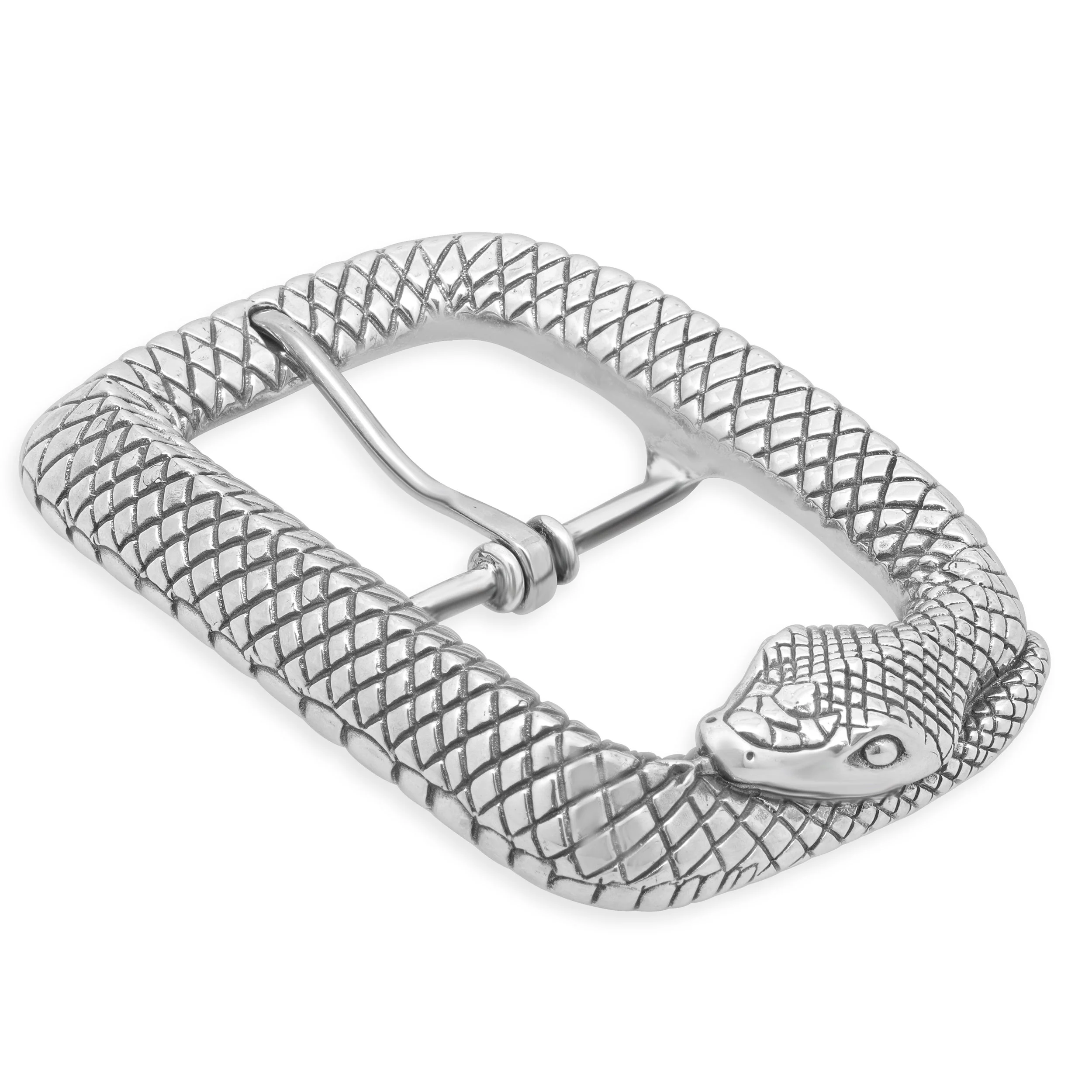 Jeff Deegan Sterling Silver Orboros Snake Belt Buckle - Image 2