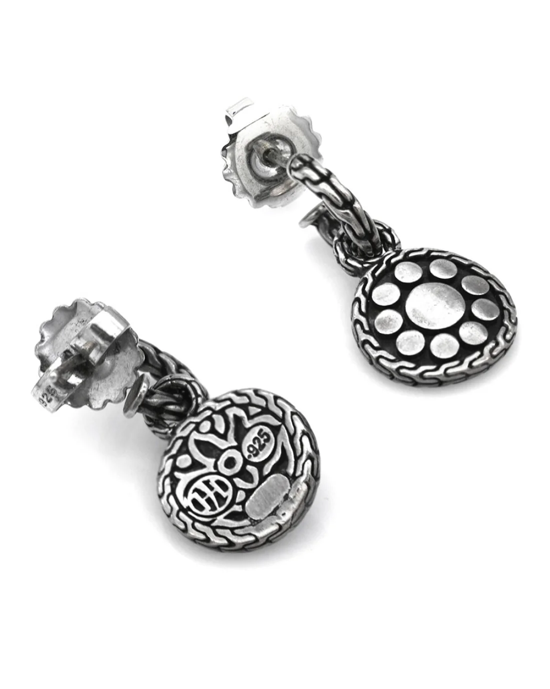 John Hardy Dot Door Knocker Earrings in Sterling Silver - Image 2