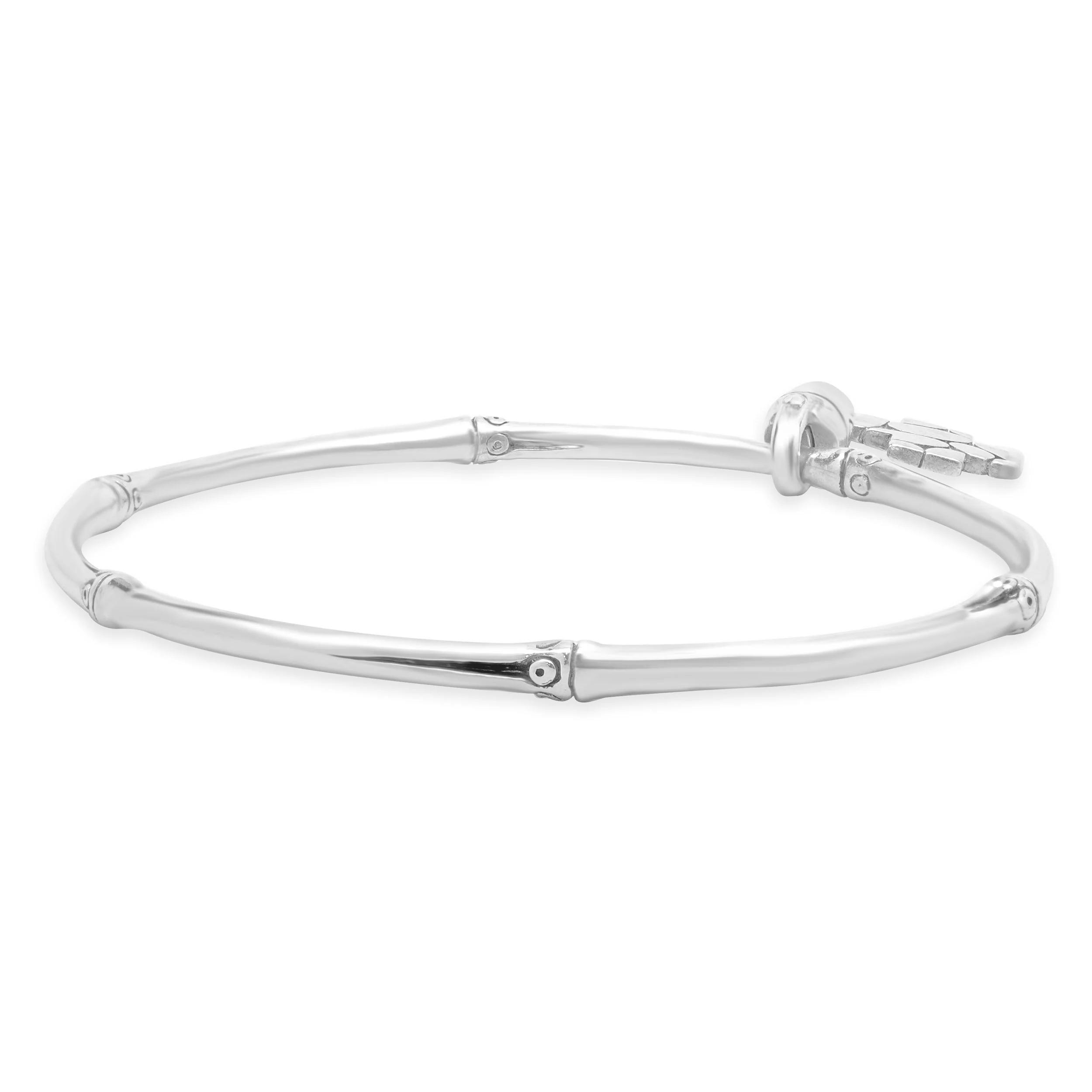 John Hardy Sterling Silver Bamboo Collection Cross Bracelet - Image 3