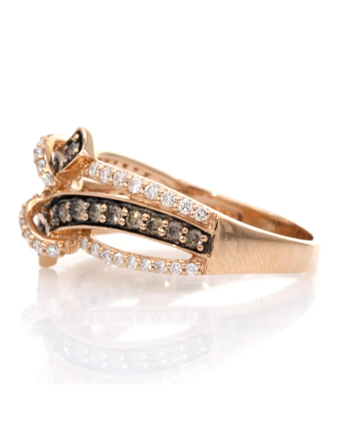 LeVian Brown and White Diamond Ring - Image 2