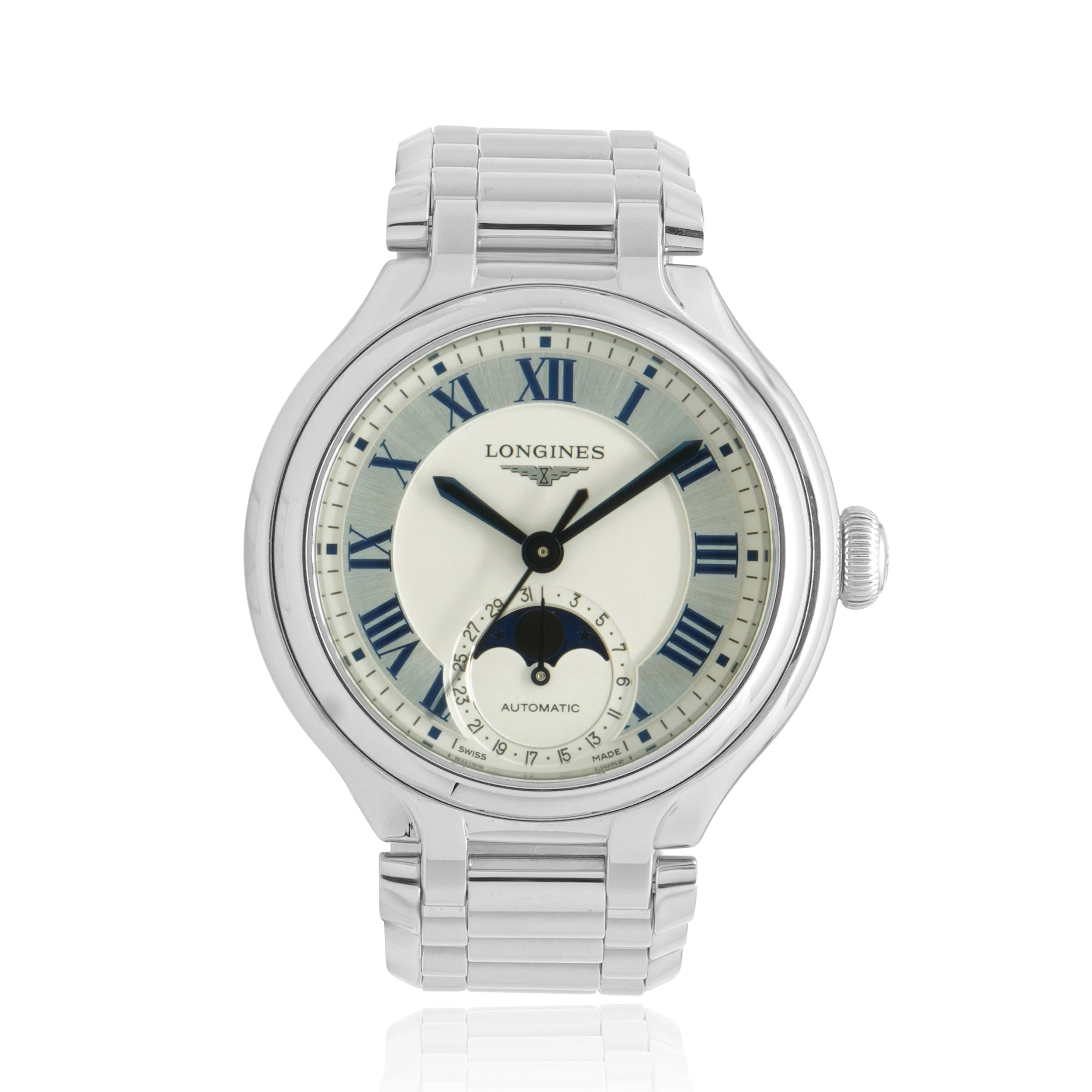 Longines Stainless Steel Primaluna Moonphase 34mm