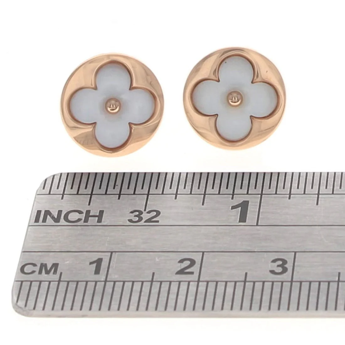 Louis Vuitton Color Blossom Sun Mother of Pearl Stud Earrings - Image 3