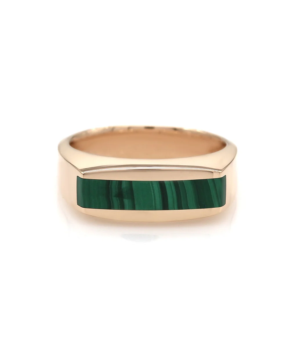 Malachite Ring in Gold - Image 2