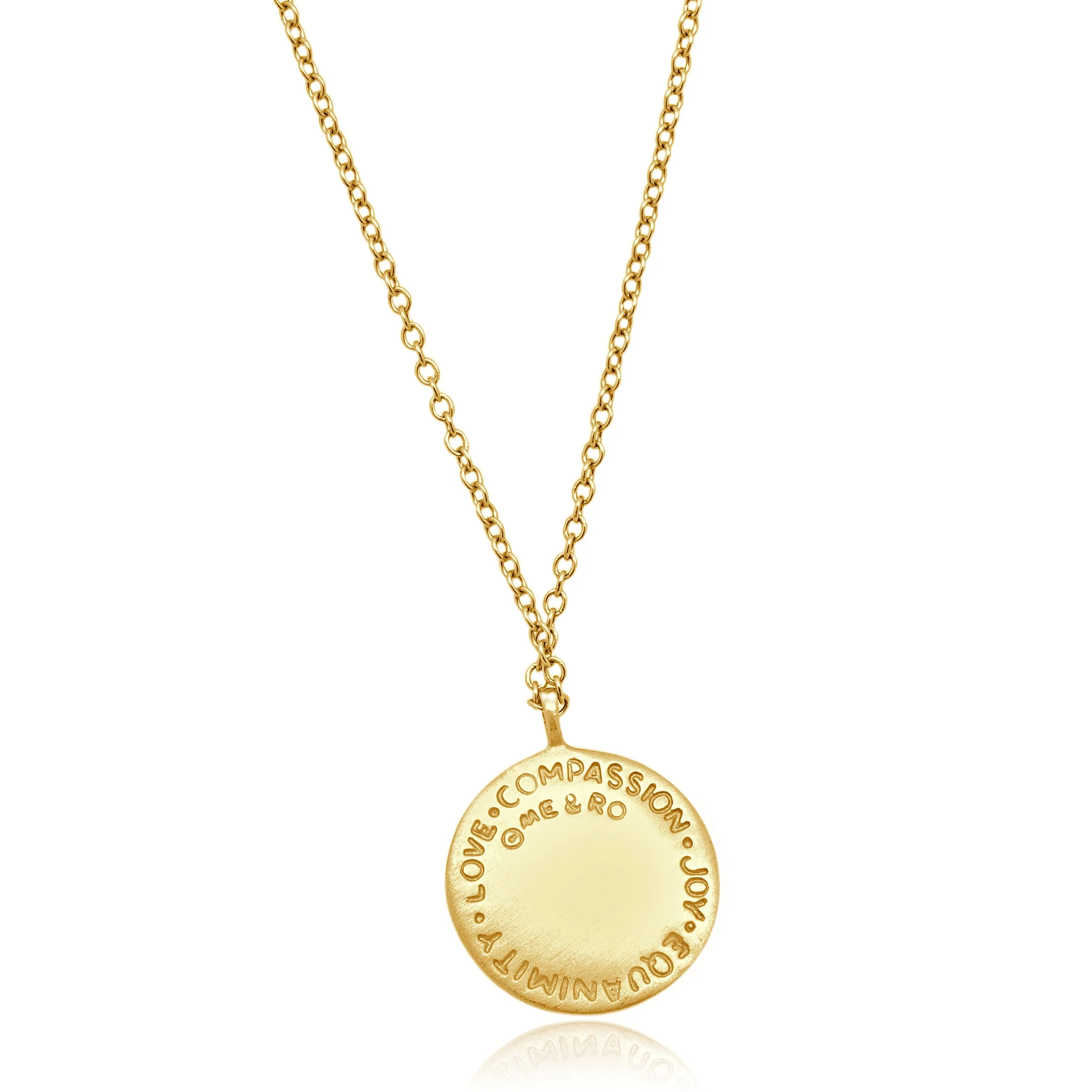 Me & Ro 10 Karat Yellow Gold Diamond Four Immeasurable Necklace - Image 2