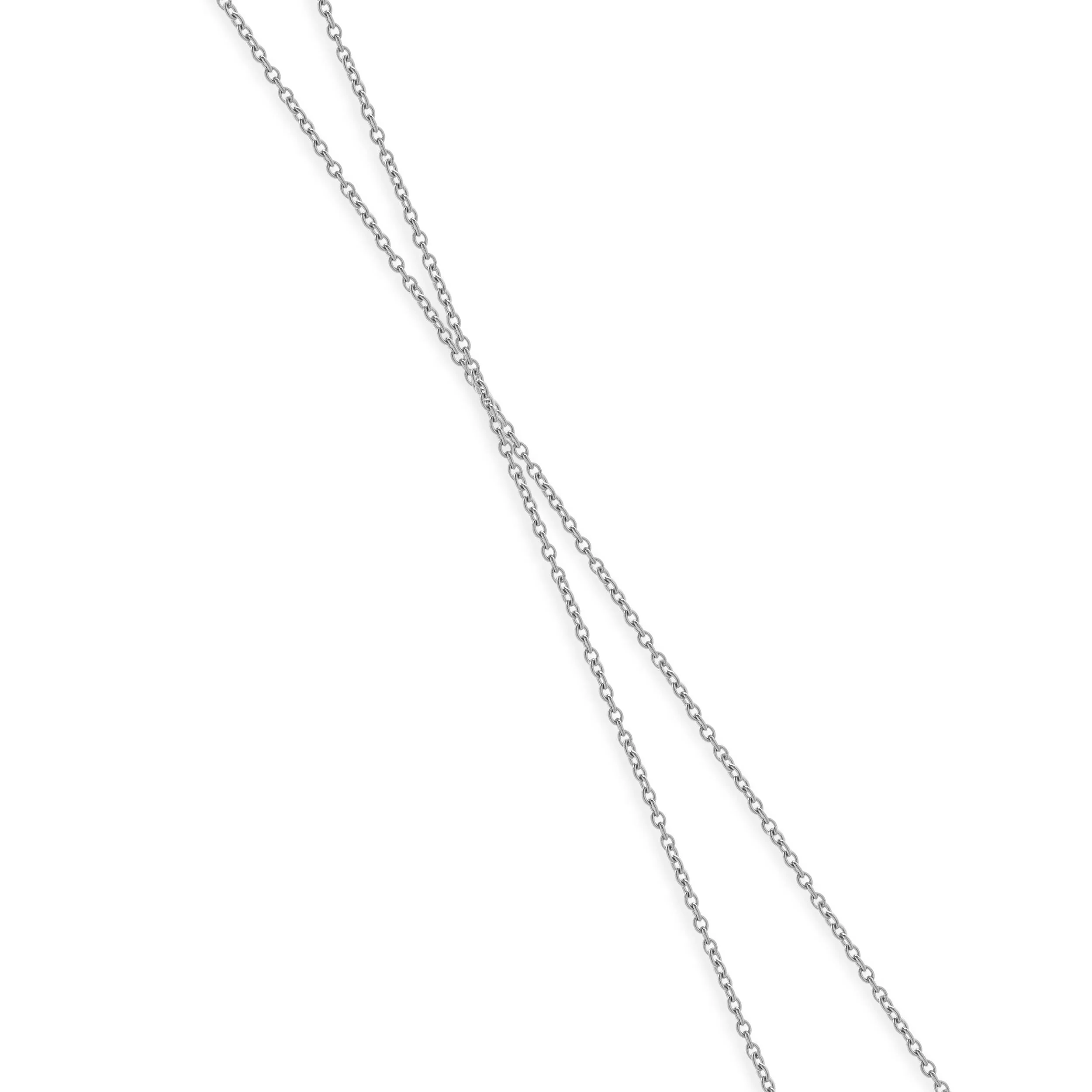 Michael Beaudry Platinum Diamond Infinity Crossover Necklace - Image 4