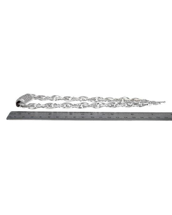 Michael Dawkins Diamond Tubular Enhancer Pendant Toggle Necklace - Image 3