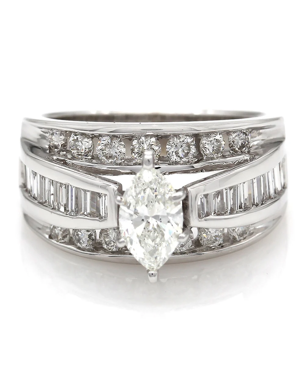 Multi Cut Diamond Ring in Gold - Image 2