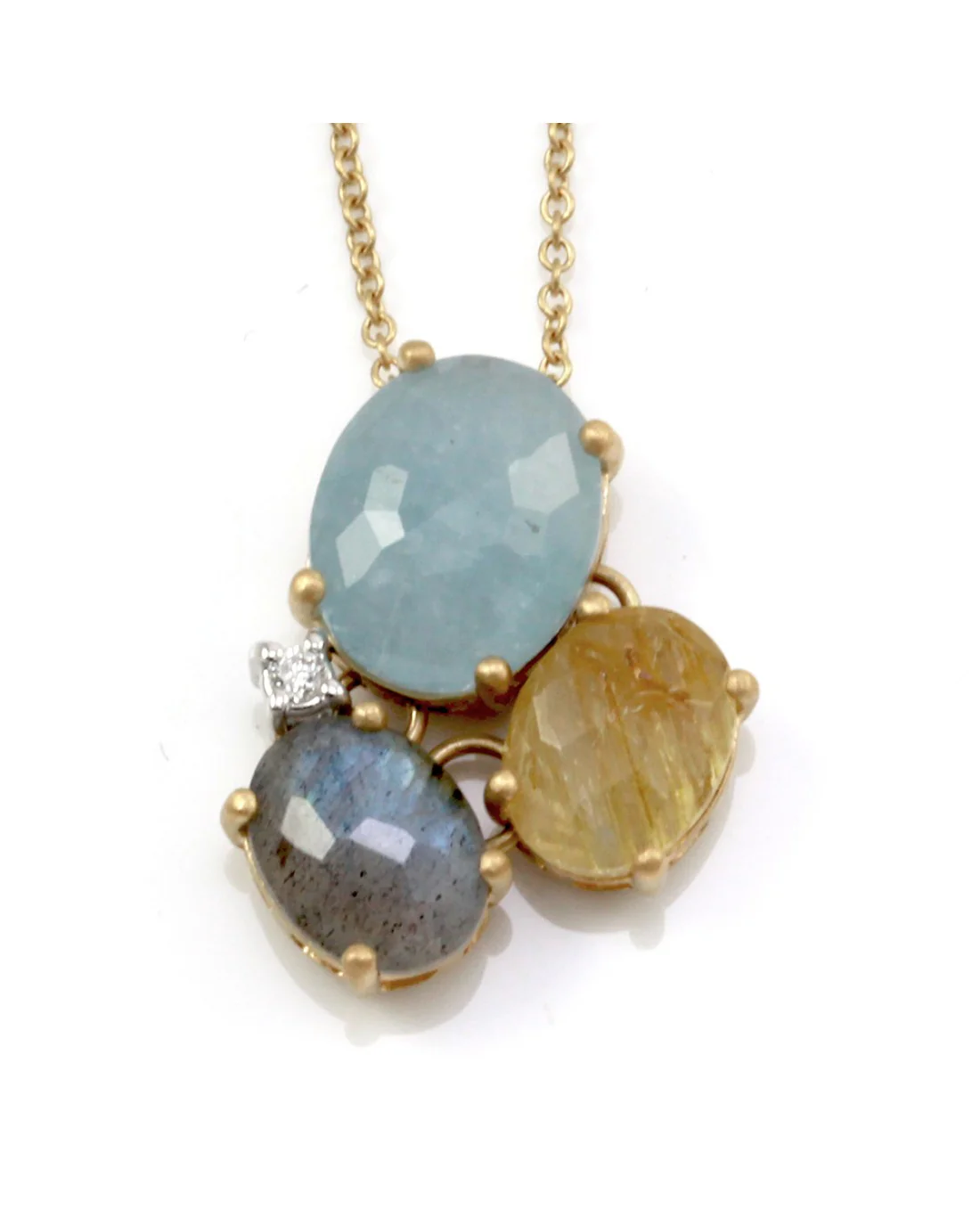 Nanis Ipanema Collection Multi Color Gemstone & Diamond Necklace - Image 2