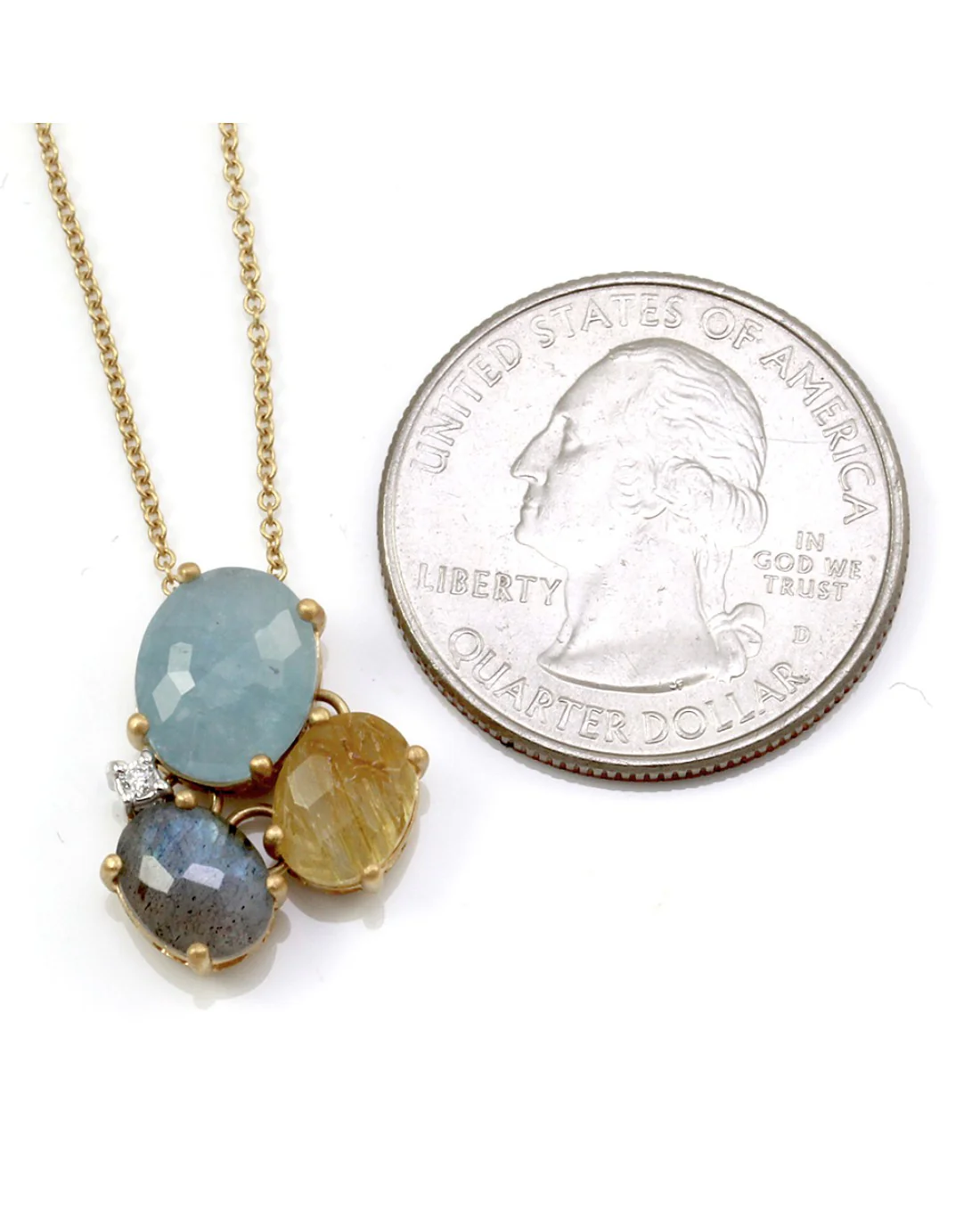Nanis Ipanema Collection Multi Color Gemstone & Diamond Necklace - Image 3