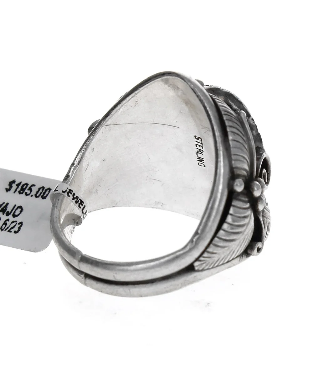 Navajo Sterling Silver & Turquoise Ring - Image 2