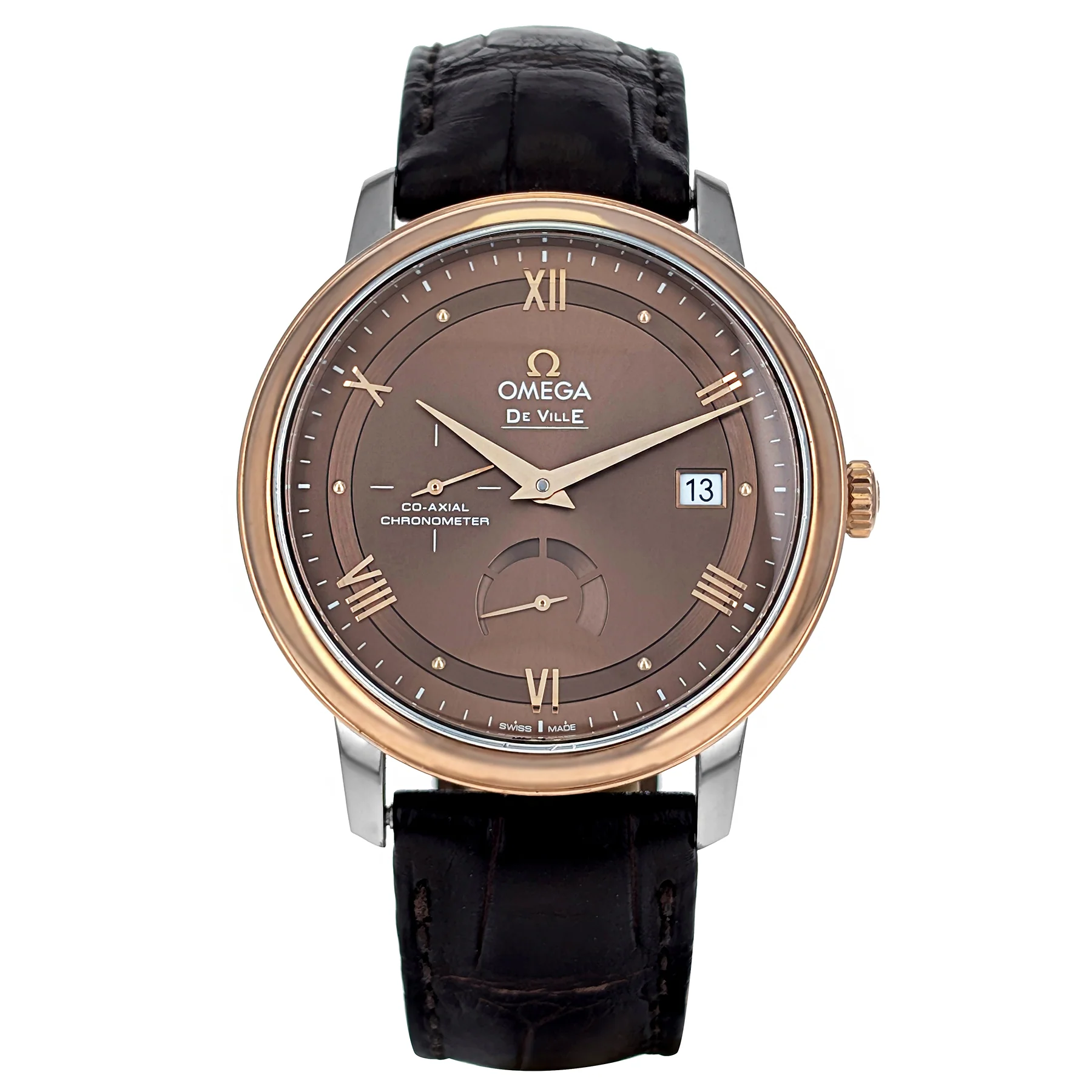 Omega De Ville Prestige 39.5mm Stainless Steel Rose Gold 424.23.40.21.13.001