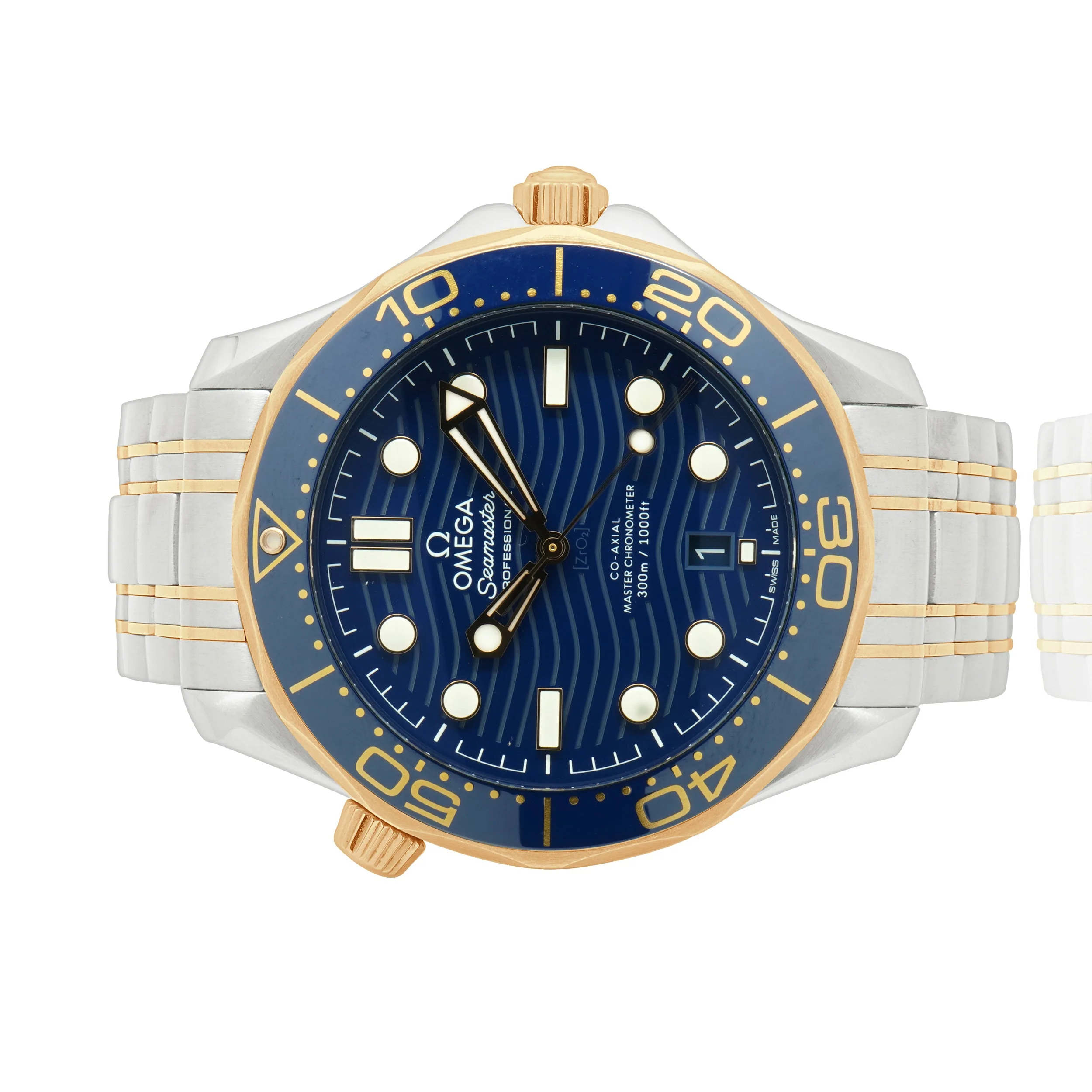 Omega Two-Tone Stainless Steel and 18K Rose Gold Seamaster Diver 300m 42mm - Image 2
