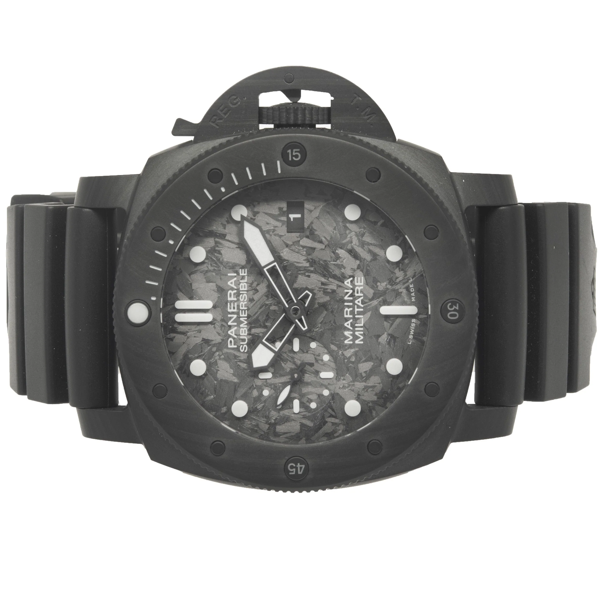 Panerai Black Carbon Tech Submersible With Carbon Fiber Dial PAM 979 - Image 2