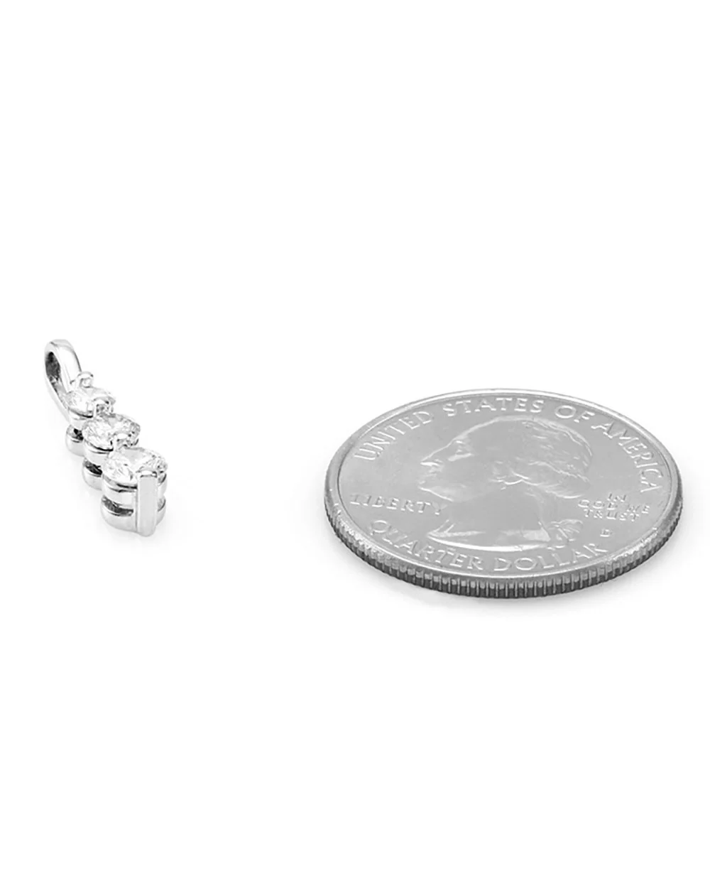 Past, Present, Future Diamond Pendant - Image 3