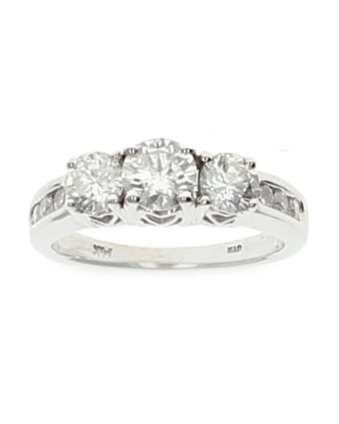 Past Present Future Diamond Ring in Gold - Image 2