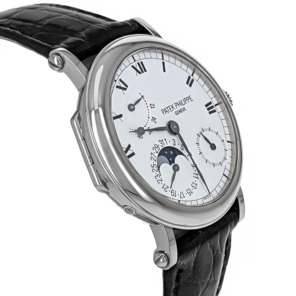 Patek Philippe Calatrava Moonphase 36mm Automatic White Gold 5054 - Image 2