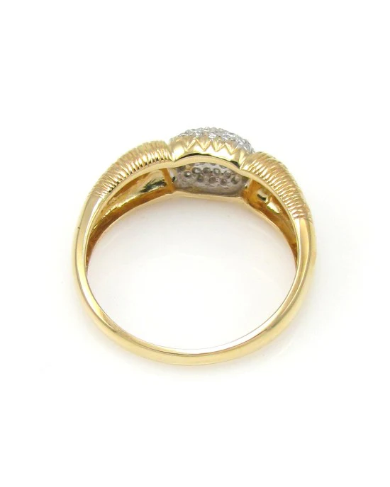 Pave Diamond Ring in Gold - Image 3