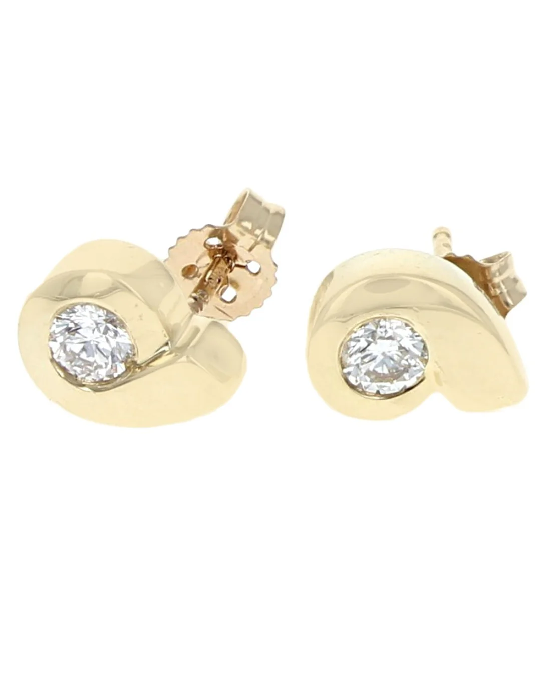 Pear Shaped Diamond Stud Earrings