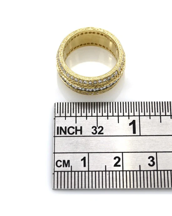 Penny Preville Eternity Ring in Gold - Image 3