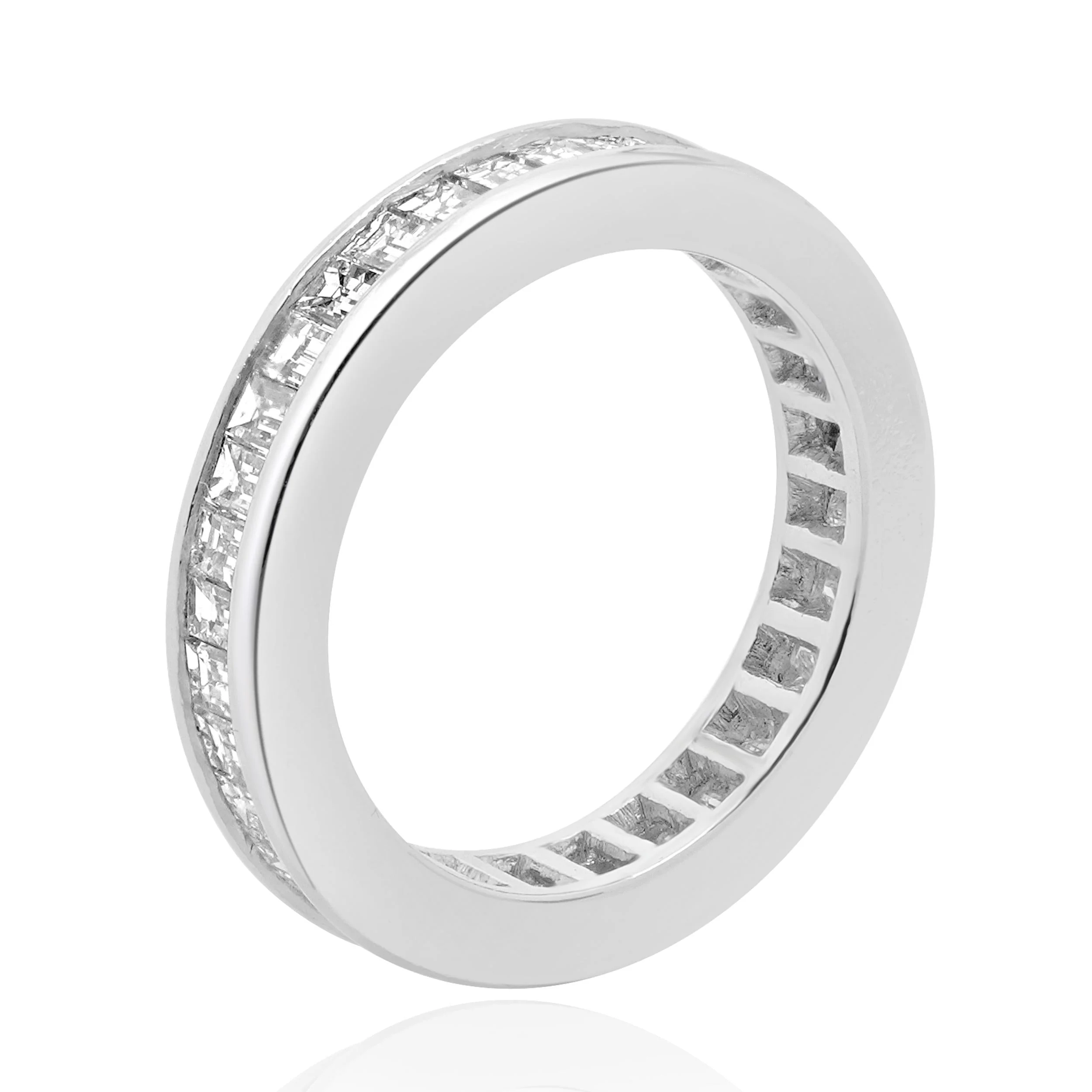 Platinum Baguette Cut Diamond Eternity Band - Image 3