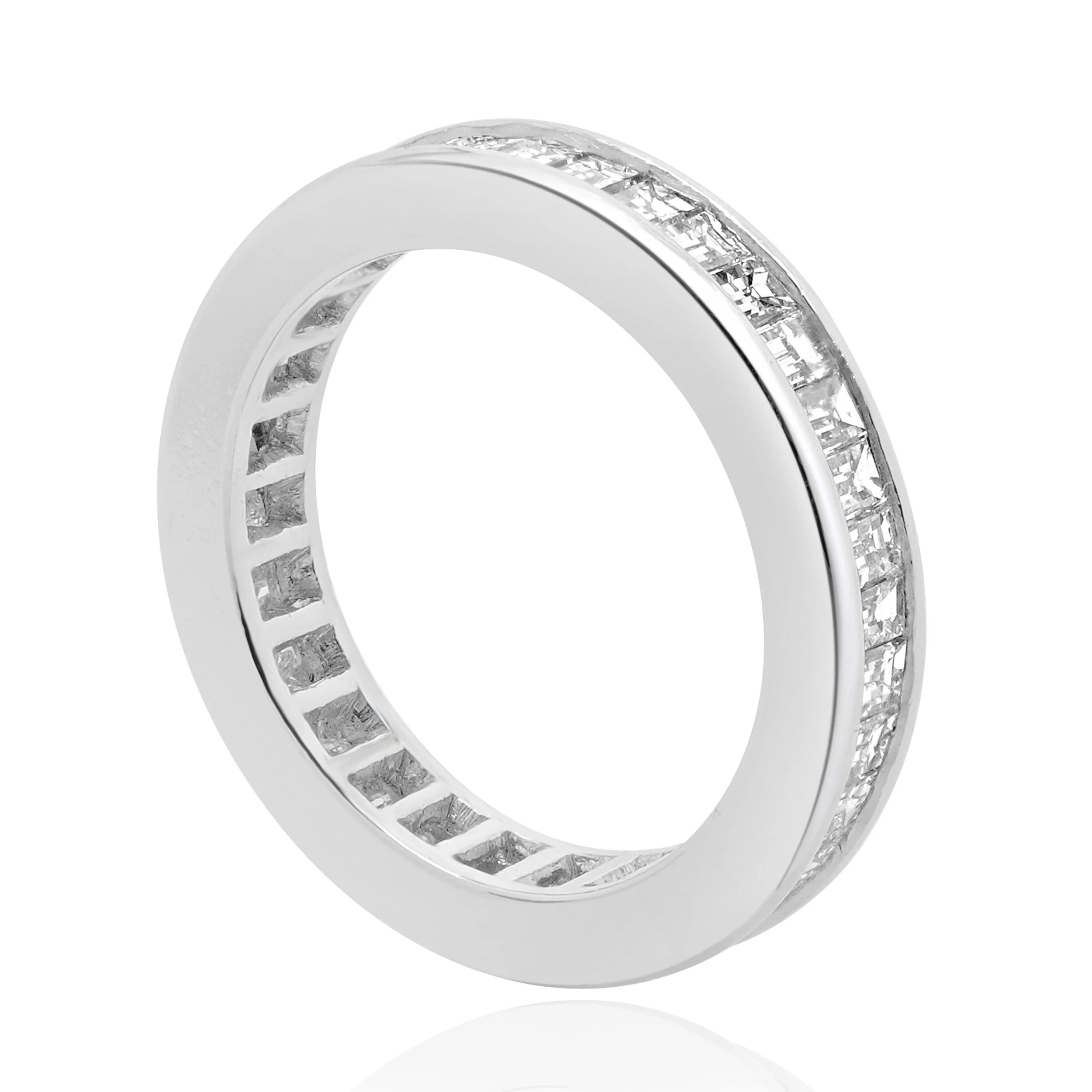 Platinum Baguette Cut Diamond Eternity Band - Image 4