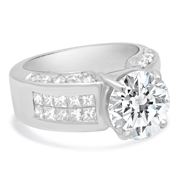 Platinum Diamond Invisible Set Ring - Image 2