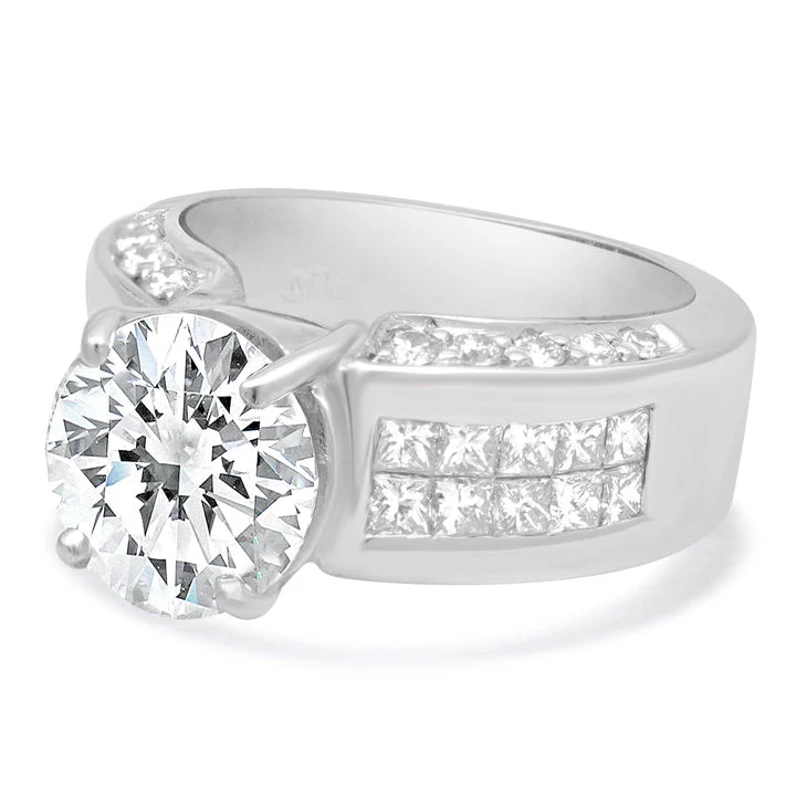 Platinum Diamond Invisible Set Ring - Image 3