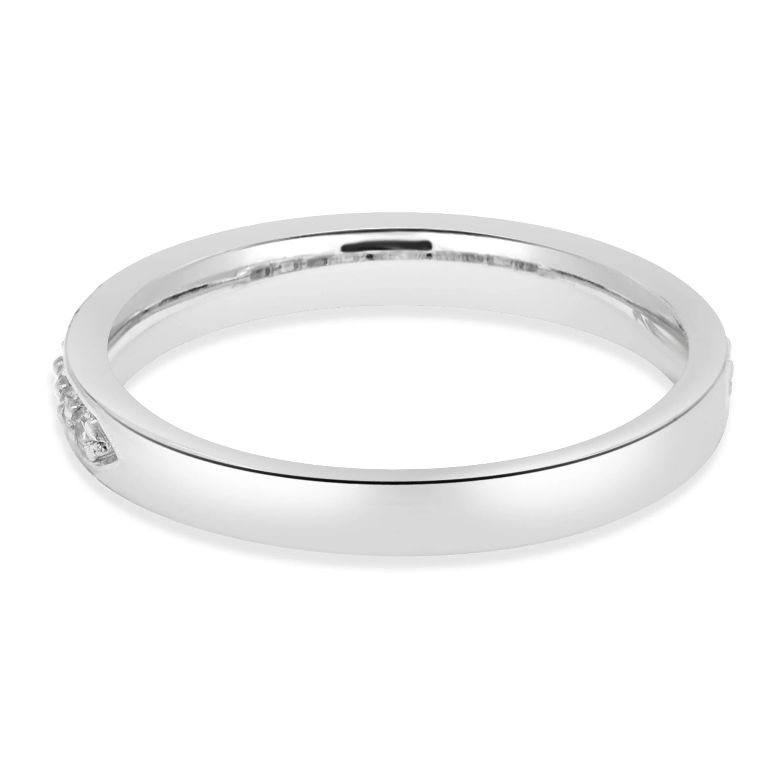 Platinum Half Diamond Band - Image 3