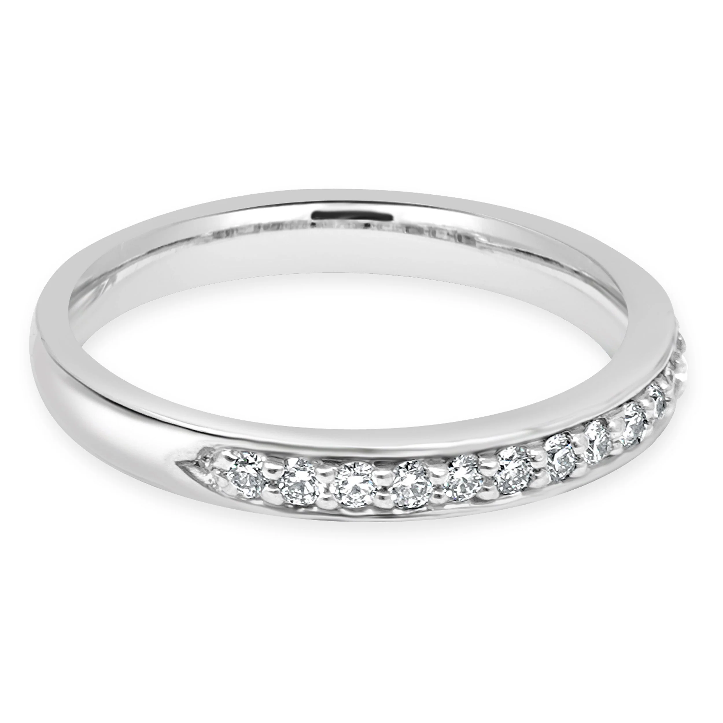 Platinum Half Diamond Band - Image 4