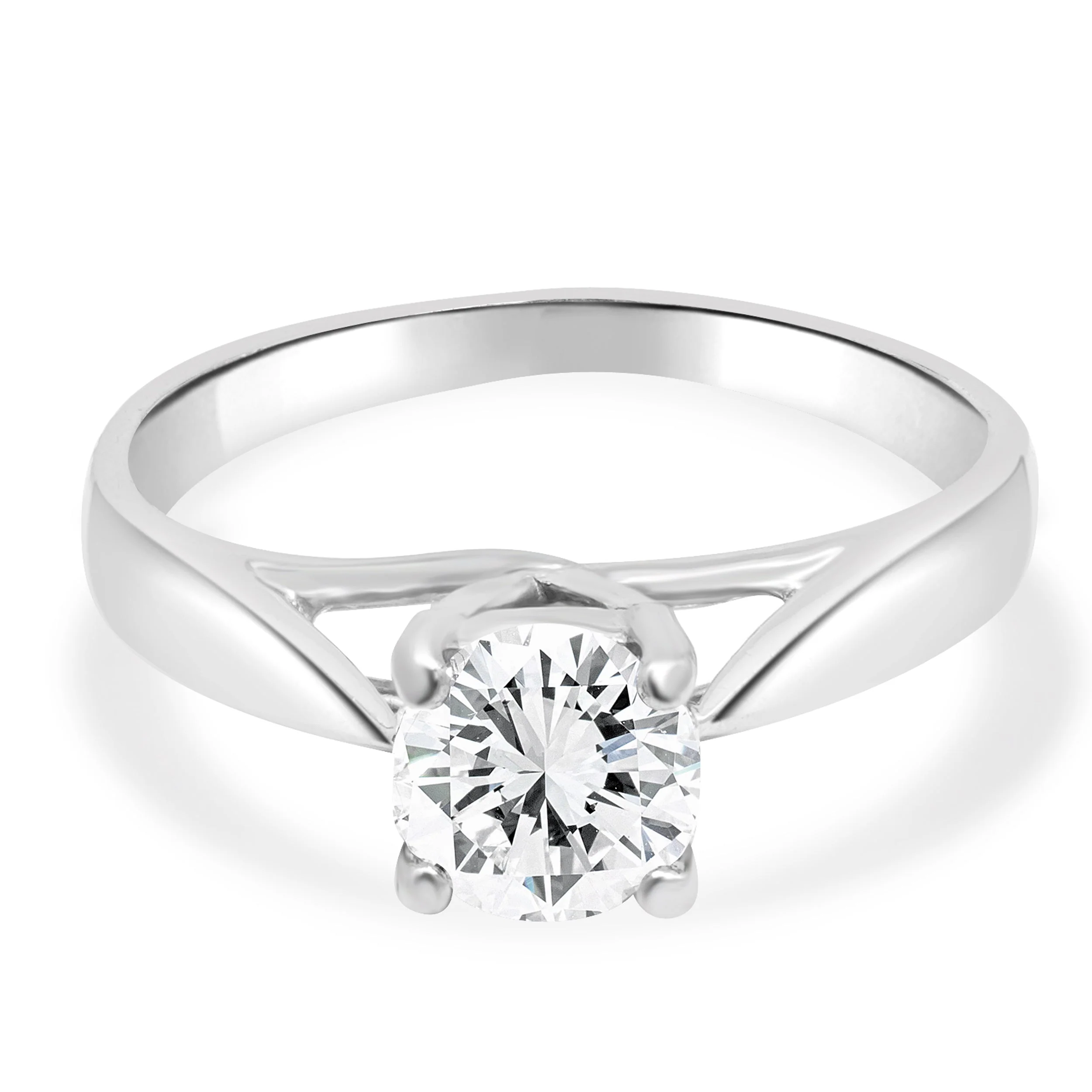 Platinum IGI Certified Octillion Cut Diamond Solitaire Engagement Ring