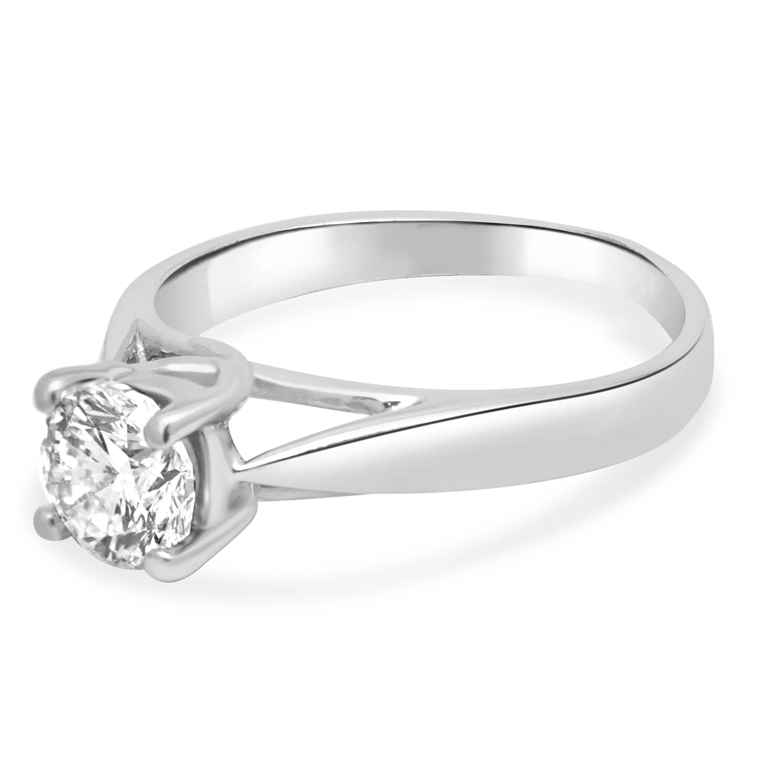 Platinum IGI Certified Octillion Cut Diamond Solitaire Engagement Ring - Image 2
