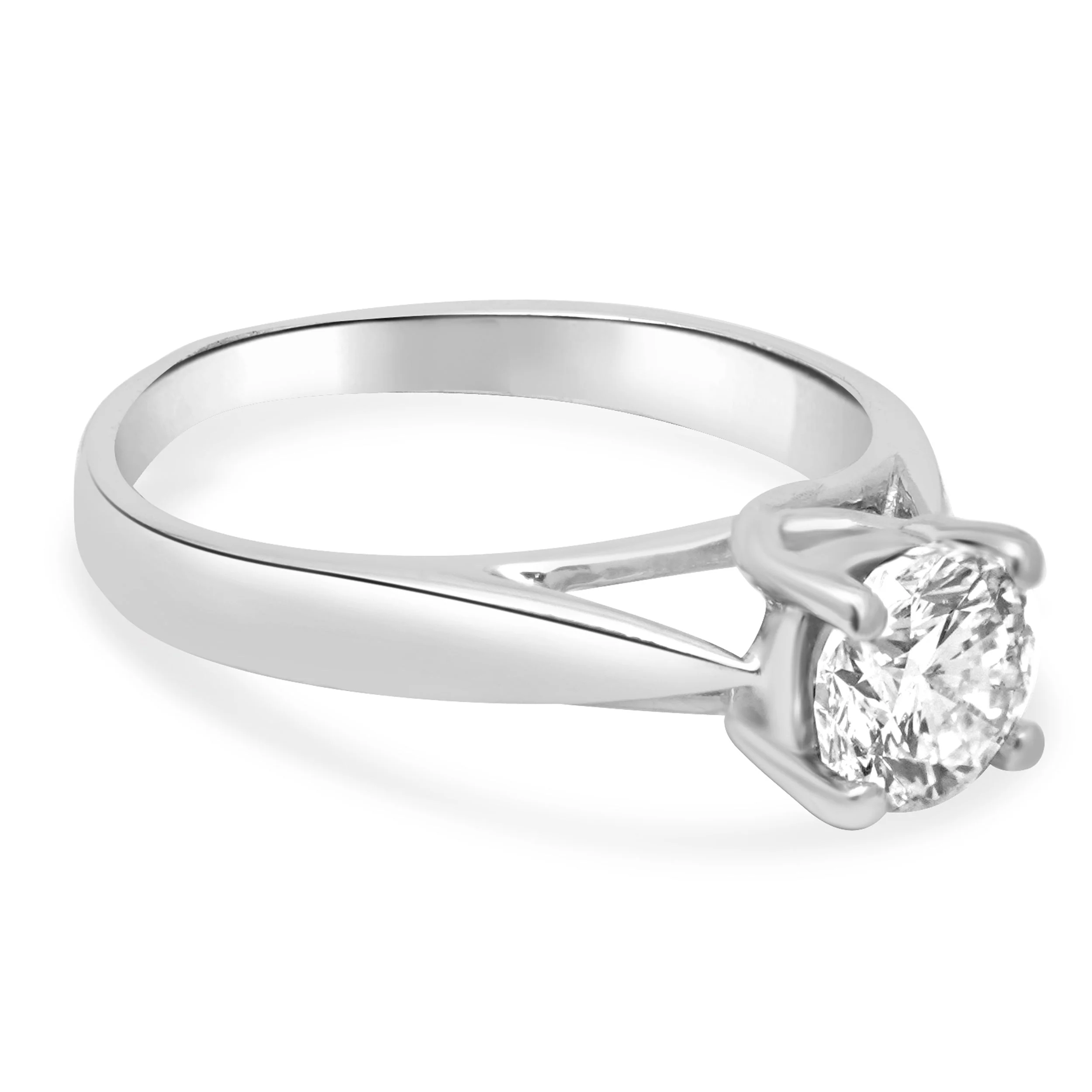 Platinum IGI Certified Octillion Cut Diamond Solitaire Engagement Ring - Image 3