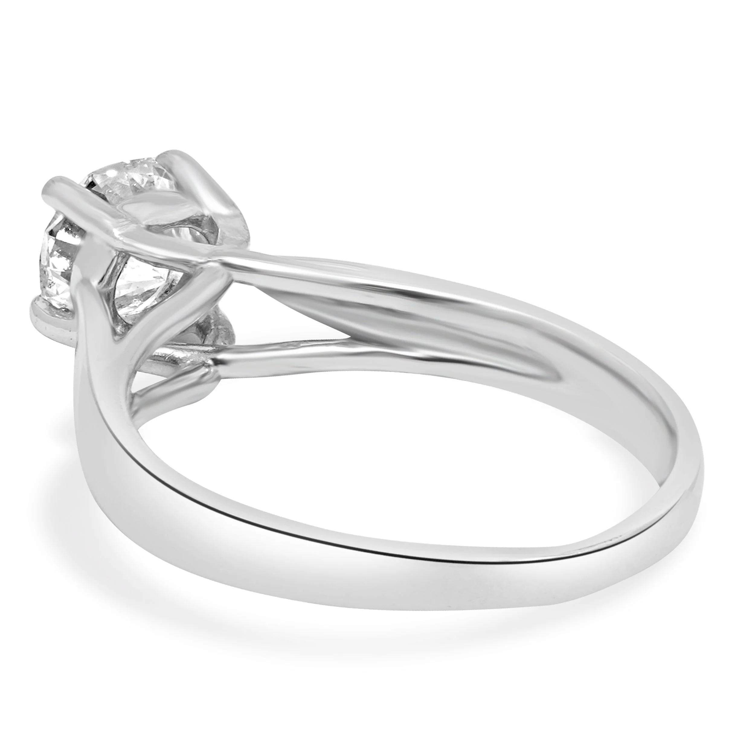 Platinum IGI Certified Octillion Cut Diamond Solitaire Engagement Ring - Image 4
