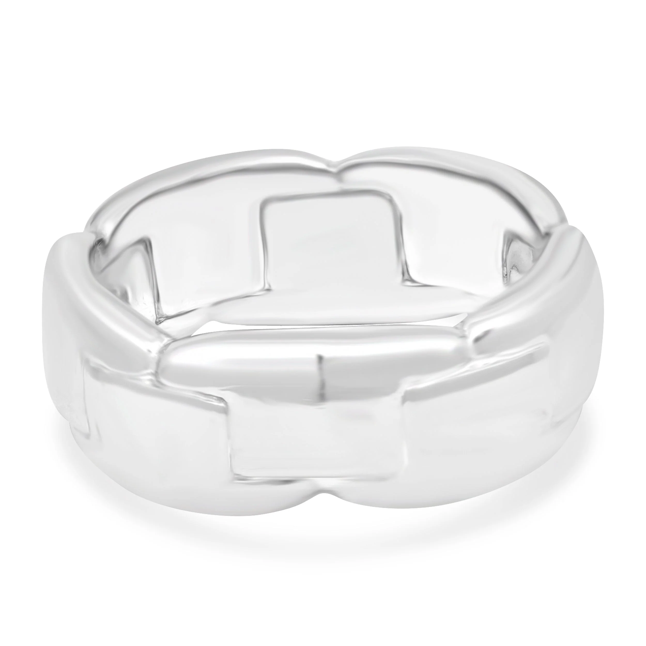 Platinum Interlocking Band