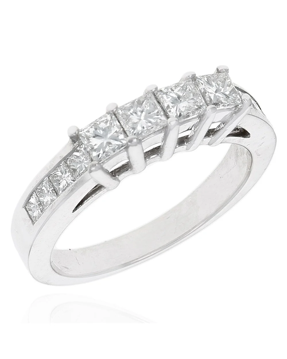 Princess Cut Diamond Ring in White Gold
