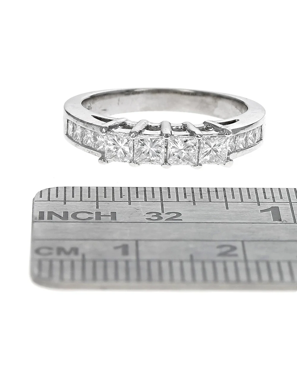 Princess Cut Diamond Ring in White Gold - Image 3